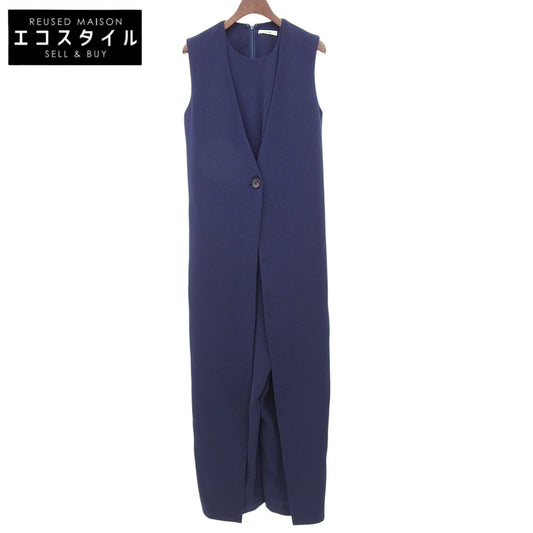 CLANE Polyester Sleeveless Layered All-in-One Women's Navy 1 12112-2261 Overalls All-in-One 1
