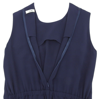 CLANE クラネ ポリエステル ノースリーブレイヤード オールインワン レディース ネイビー 1 12112-2261 オーバーオール オールインワン 1