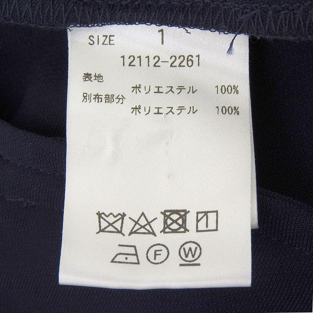 CLANE クラネ ポリエステル ノースリーブレイヤード オールインワン レディース ネイビー 1 12112-2261 オーバーオール オールインワン 1