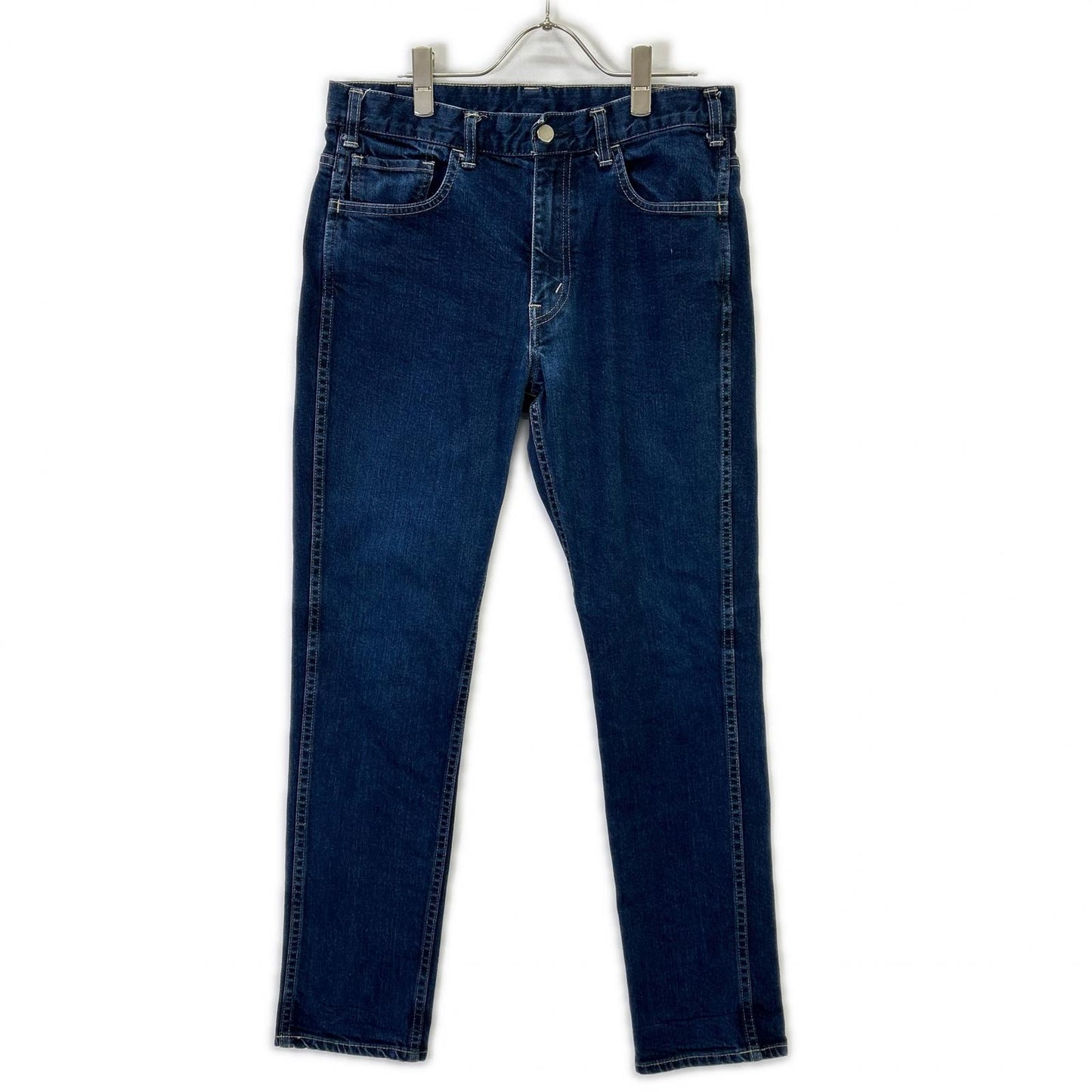 COMMEdesGARCONS HOMME コムデギャルソンオム HT-P026 17aw インディゴ カモフラウールポケット ジップフライ テーパードデニムパンツ ボトムス