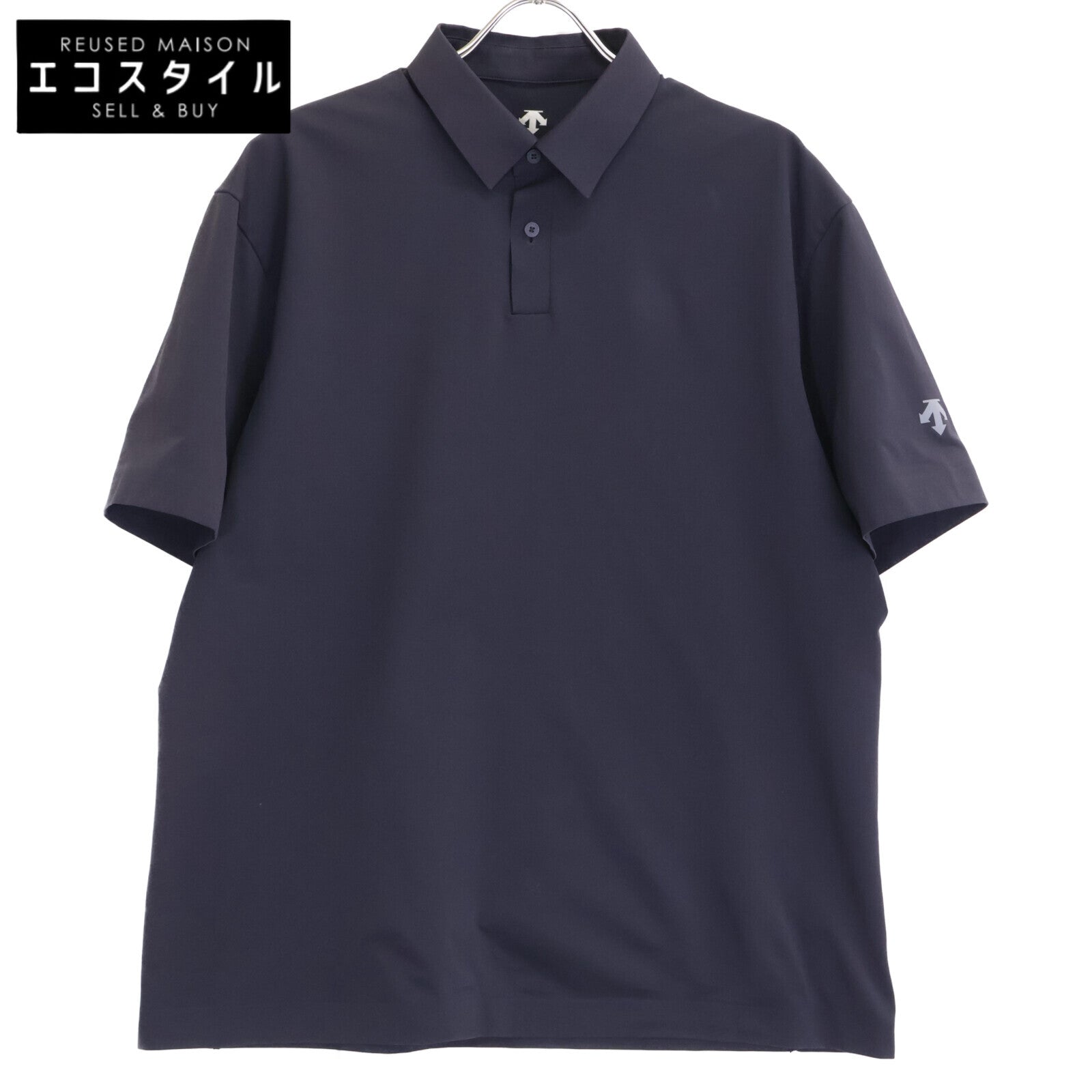 DESCENTE デサント 25SS DT5SHS61M ブラック ORI-ERI/オリエリ タフタポロシャツ トップス