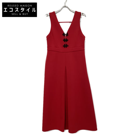 VIVIENNE TAM 2024 Red CHINA BUTTON JUMPER DRESS