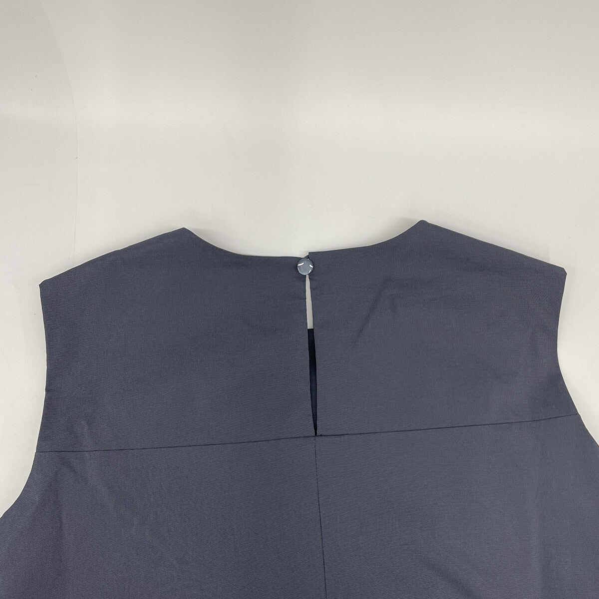 ANAYI Anayi 2025 Model Navy Stretch Nylon Front Twist Dress Dress