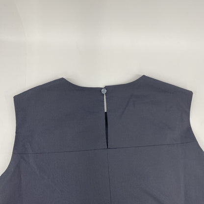 ANAYI Anayi 2025 Model Navy Stretch Nylon Front Twist Dress Dress
