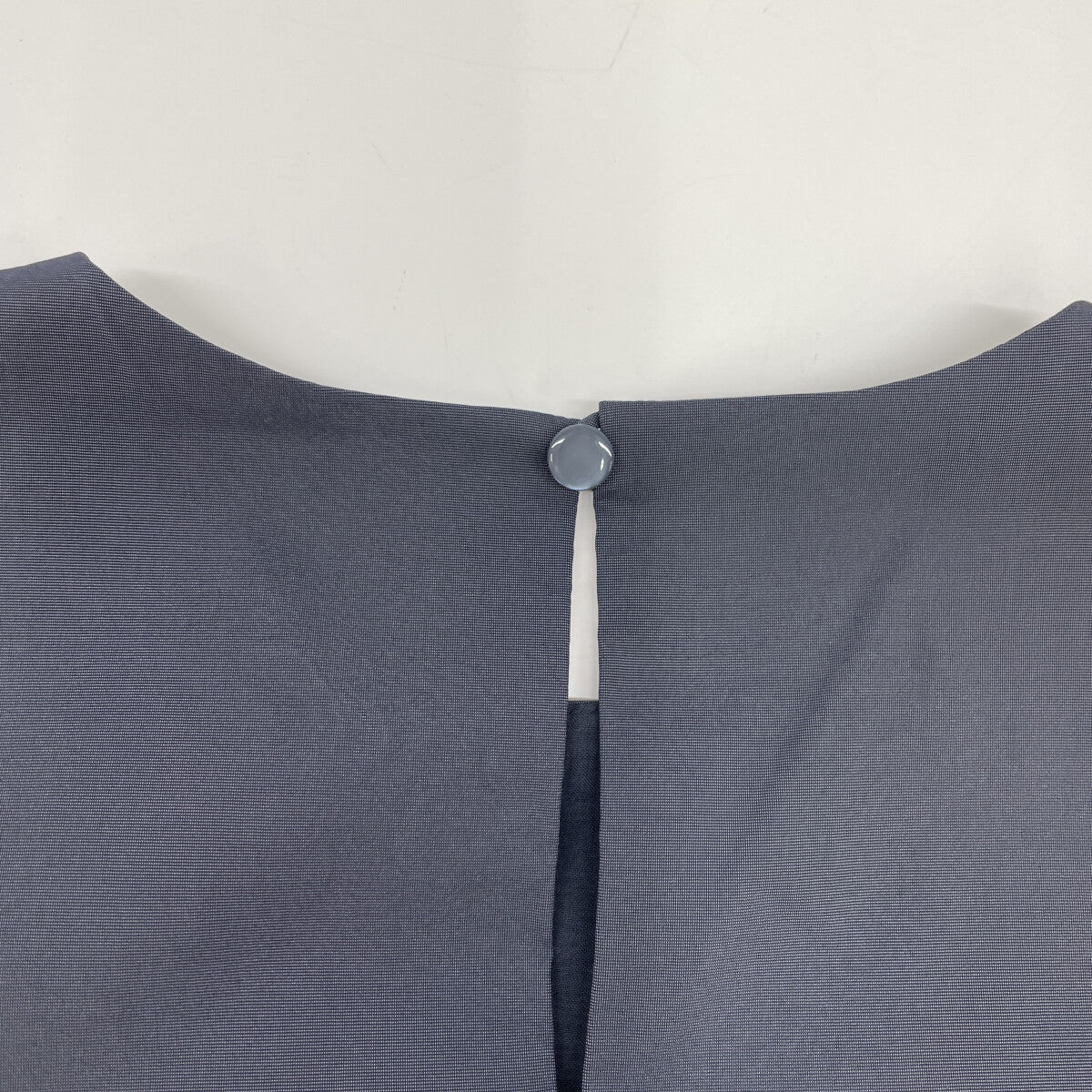 ANAYI Anayi 2025 Model Navy Stretch Nylon Front Twist Dress Dress