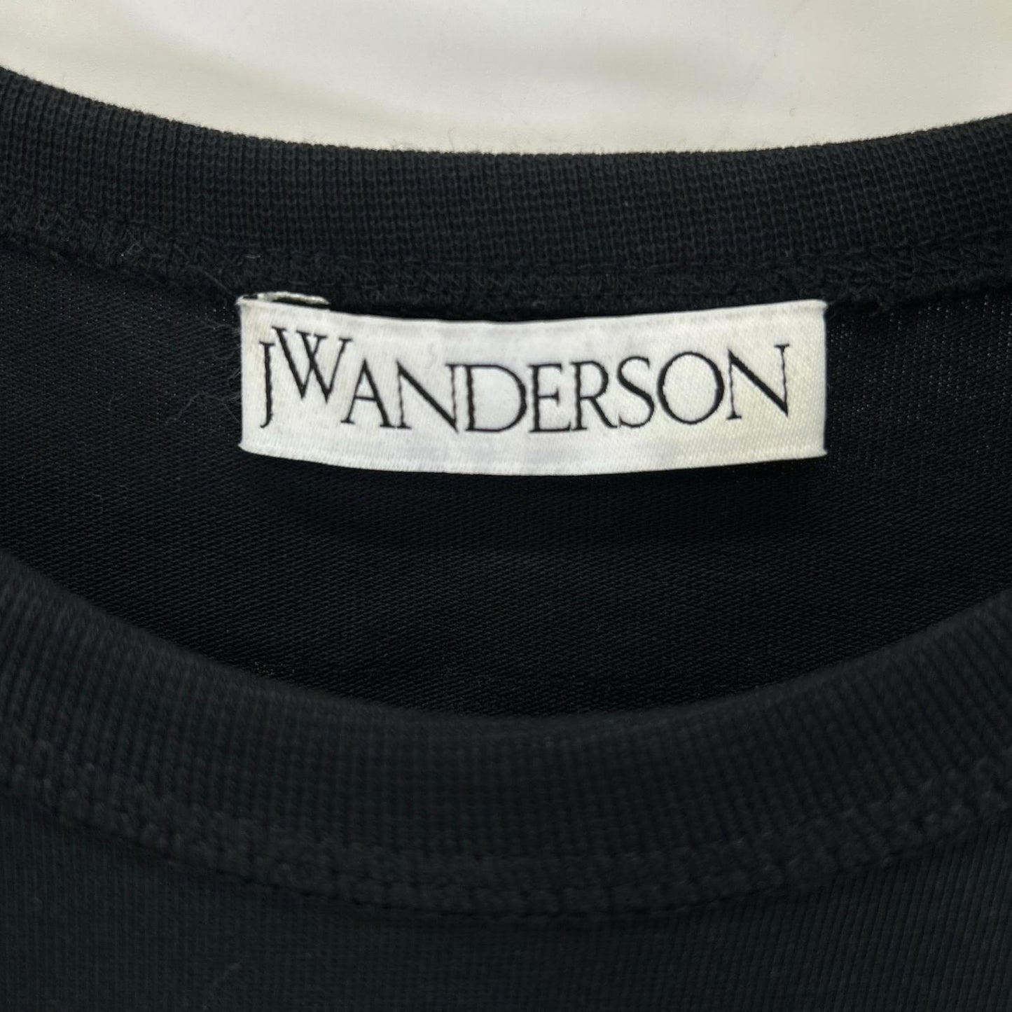 J.W.Anderson ジェイ ダブリュー アンダーソン JD0026PG0975999 ブラック コットン カットアウト Hinge Midi T-shirt Dress ワンピース