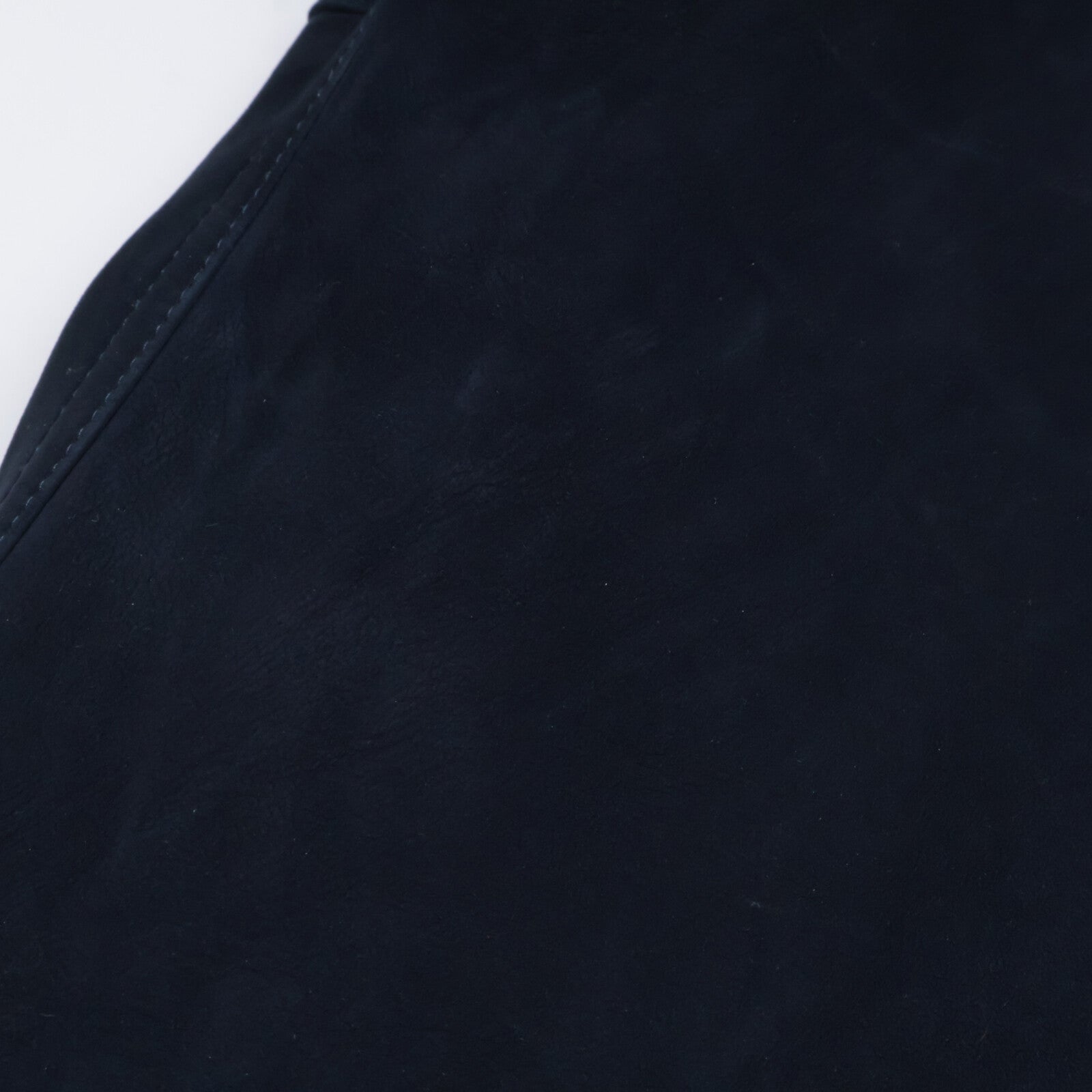 80年代 磨砂绒面小羊皮 内衬全幅印花丝绸风衣 44码 男士