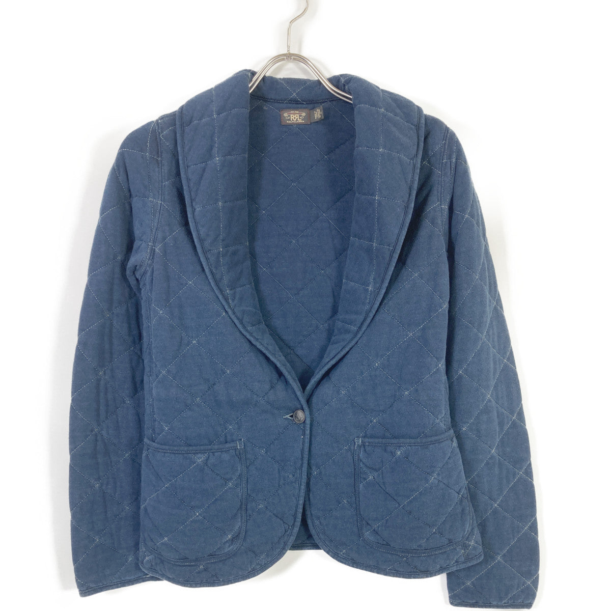 Indigo Shawl Collar Quilted Jacket - Jacket 2 Men's