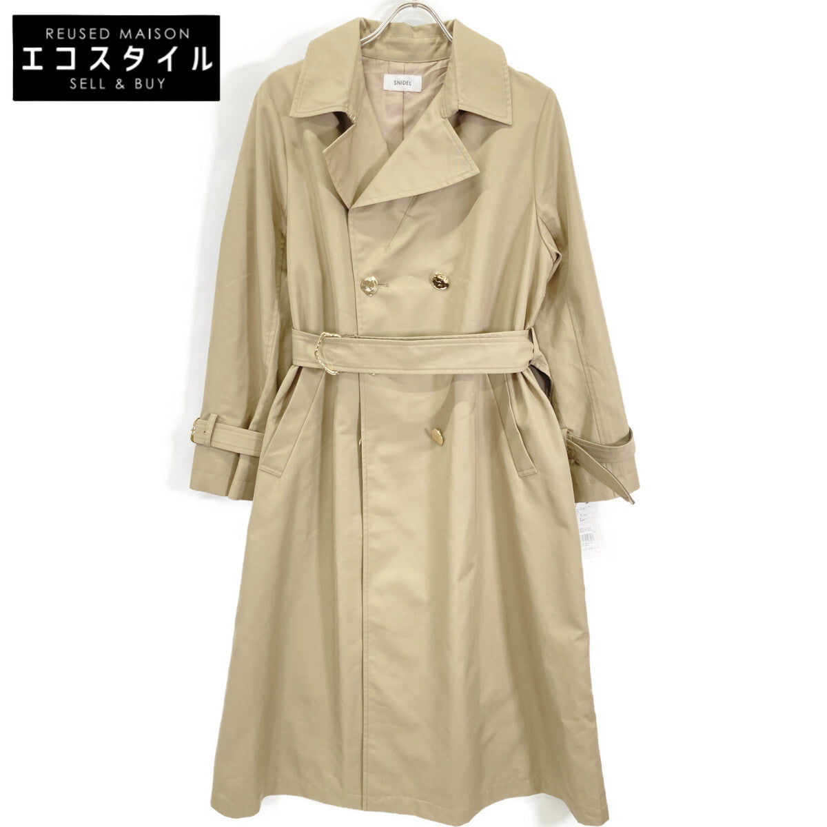 snidel スナイデル SWFC244132 ベージュ ベルテッドトレンチコート コート