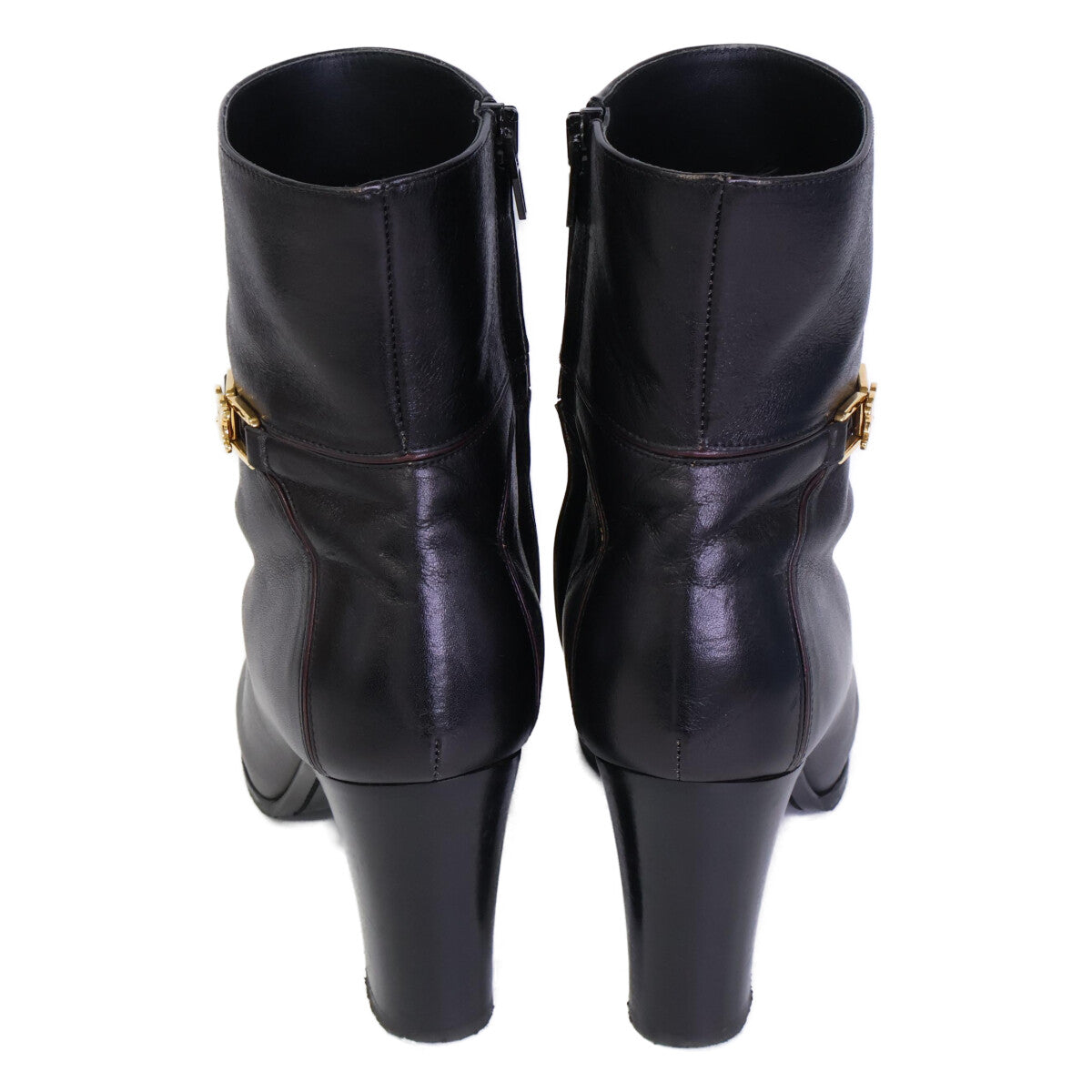 CELINE Celine Triomphe hardware Claude ankle boots/chunky-heel short boots shoes
