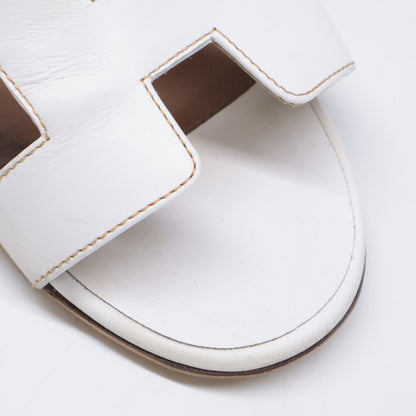 HERMES H071002Z OASIS Calfskin H-motif Heel Sandals/Shoes