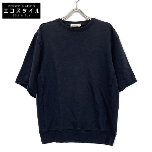 JIL SANDER ジルサンダー JSUM706025 ネイビー インサイドアウトデザイン クルーネックTシャツ 半袖スウェット トップス