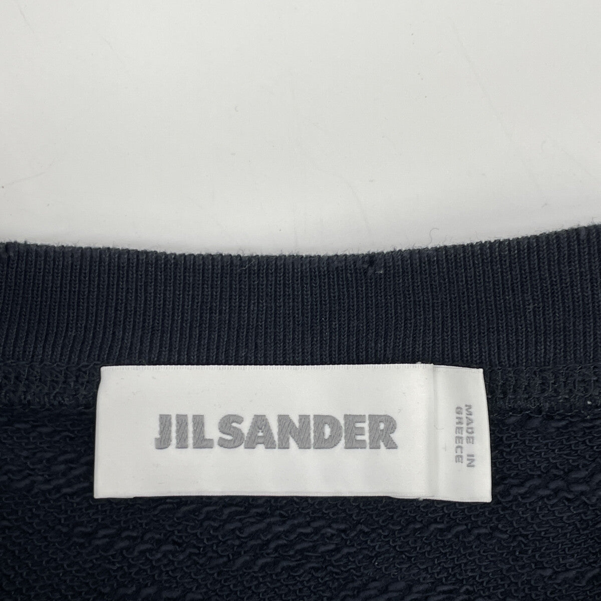 JIL SANDER 极简桑德 JSUM706025 海军蓝 内外反穿设计 圆领T恤 短袖卫衣 上衣