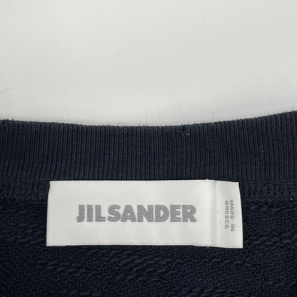 JIL SANDER 极简桑德 JSUM706025 海军蓝 内外反穿设计 圆领T恤 短袖卫衣 上衣