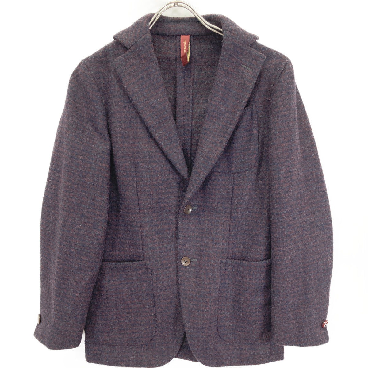 RED ALPACA WOOL 2B SINGLE JACKET Jacket 42 Men's