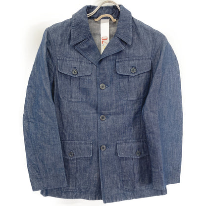 EQUIPE'70 EQUIPE'70 [Brilla Exclusive] 24-16-0224-874 Indigo Denim Safari Jacket Jacket 42 Men's