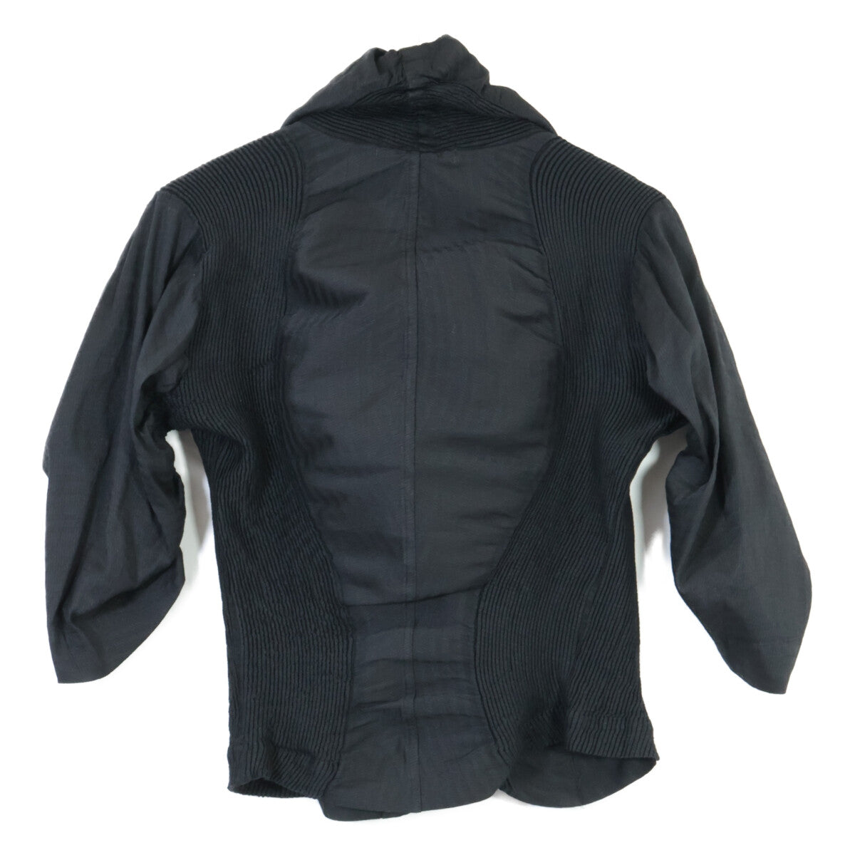 ISSEY MIYAKE 三宅一生 黑色 3D蒸汽拉伸拼接西装夹克 夹克