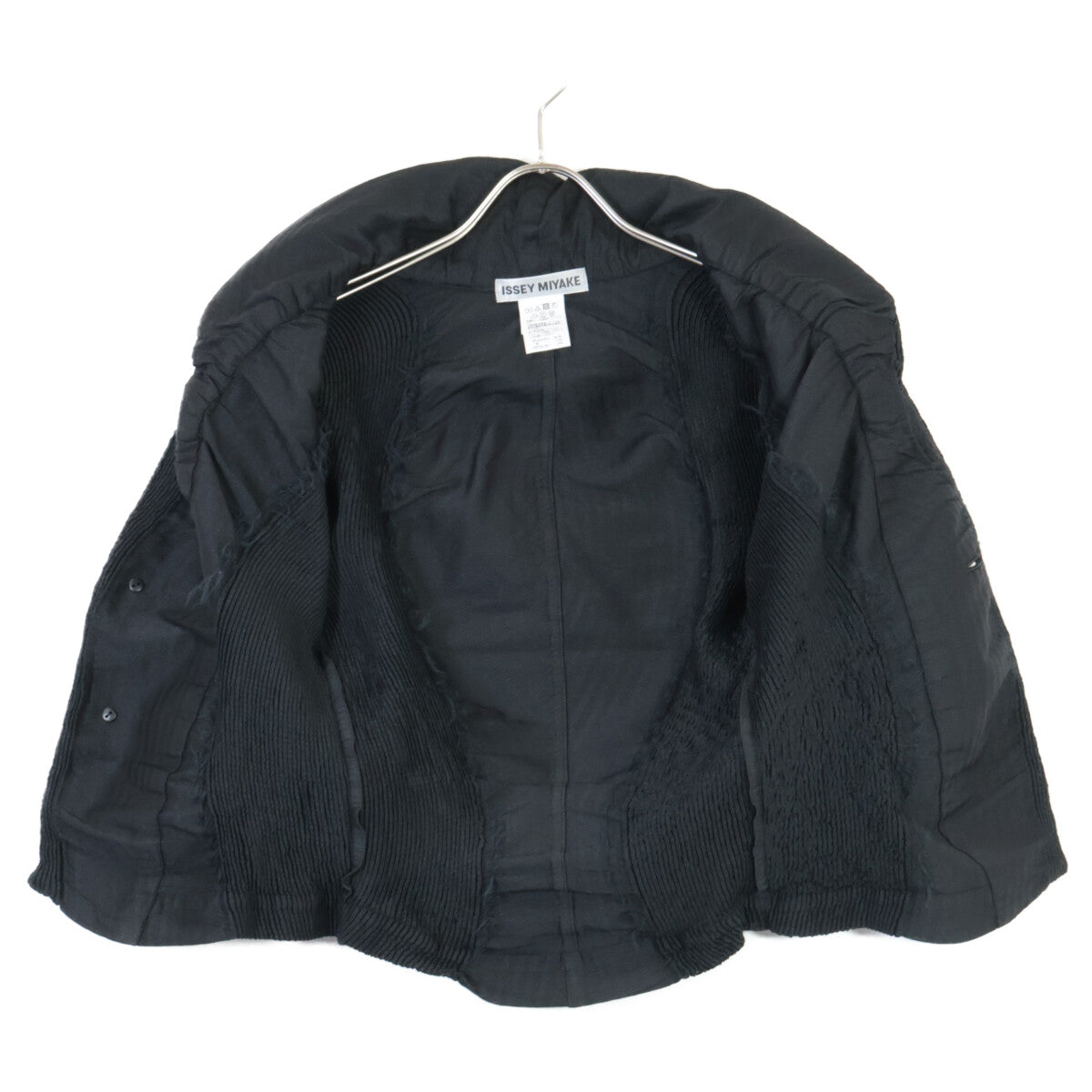 ISSEY MIYAKE 三宅一生 黑色 3D蒸汽拉伸拼接西装夹克 夹克