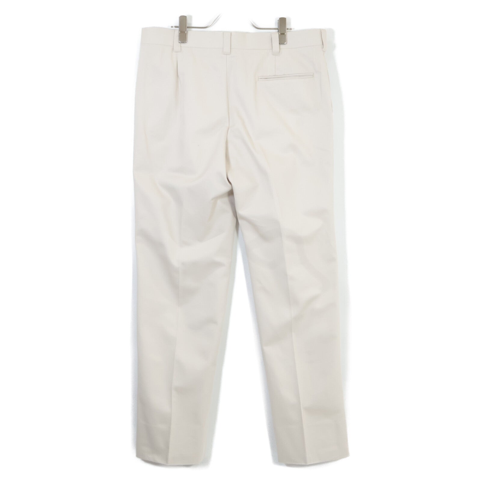 IGARASHI TROUSERS イガラシ トラウザーズ ライトベージュ コットン ワンタックチノスラックスパンツ ボトムス