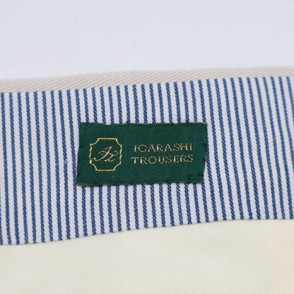 IGARASHI TROUSERS イガラシ トラウザーズ ライトベージュ コットン ワンタックチノスラックスパンツ ボトムス