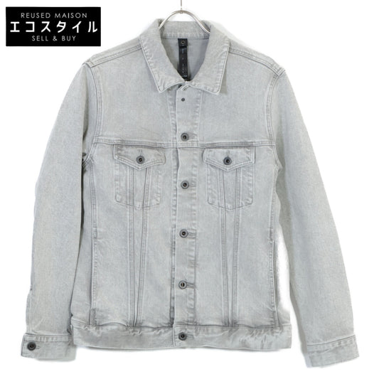 ds48v ﾗｲﾄｸﾞﾚｰ ｺｯﾄﾝ trucker jacket ジャケット XL メンズ