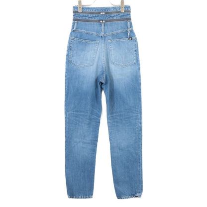 HYSTERIC GLAMOUR HYSTERIC GLAMOUR 01183AP12 深蓝色 做旧 ZIP 腰带锥形牛仔裤 下装