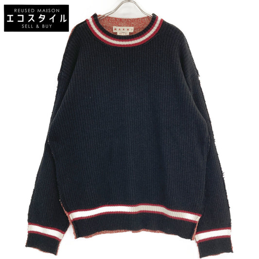 MARNI マルニ 【国内正規】GCMG0285Q0 アルパカ混 前後切替 ニットセーター/ トップス