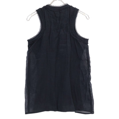 sacai sacai 18-03853 网纱拼接 无袖T恤/上衣