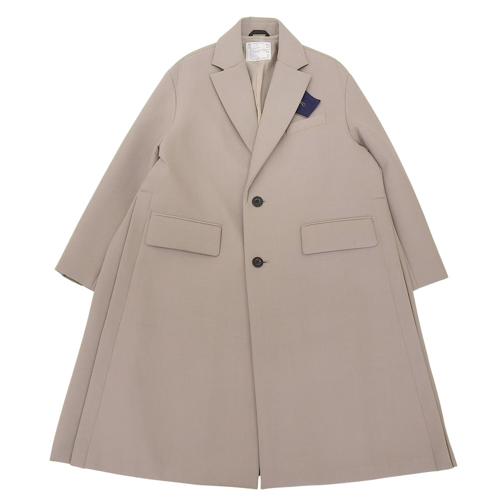 sacai Sacai Suiting Bonding Coat suiting bonding coat men's greige 1 23AW 23-03117M coat