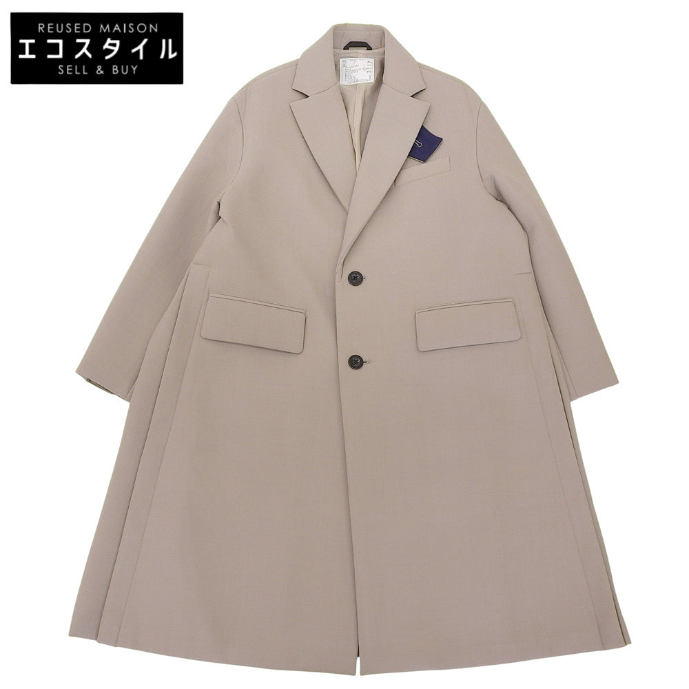 sacai Sacai Suiting Bonding Coat suiting bonding coat men's greige 1 23AW 23-03117M coat