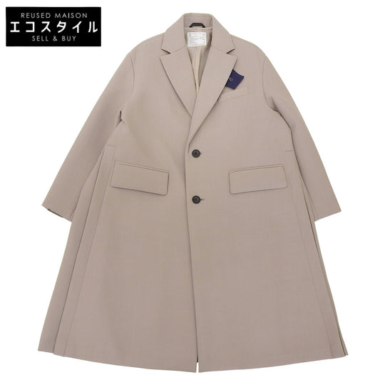 sacai サカイ Suiting Bonding Coat スーチングボンディング コート メンズ グレージュ系 1 23AW 23-03117M コート