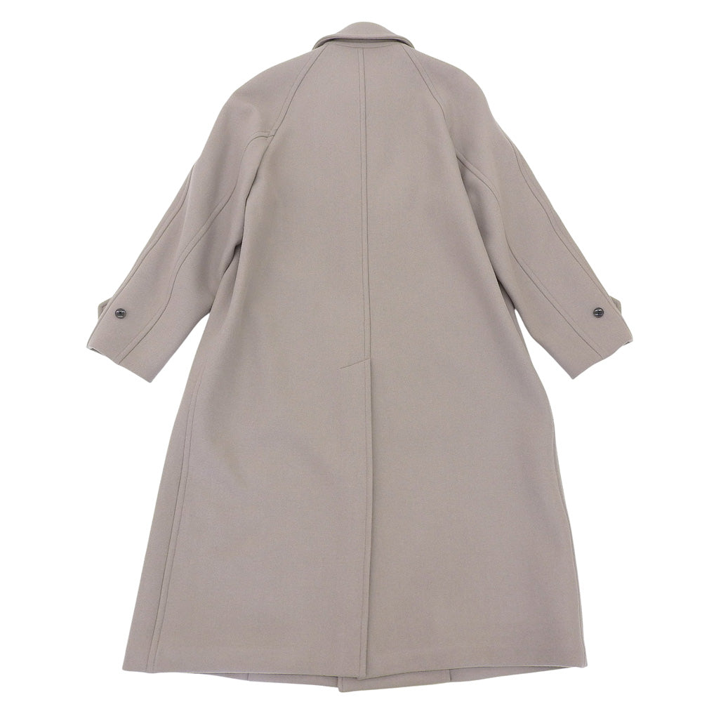 Center Vent Melton Stand Collar Coat Wool x Cashmere Outerwear Men's Grey 1 8886-699-0001 Coat 1 Men's