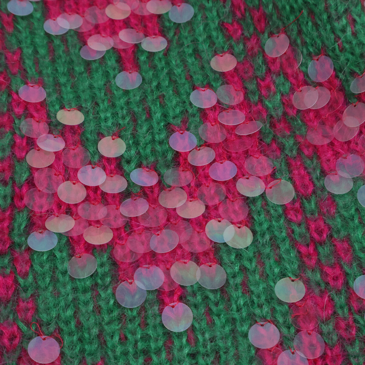 GUCCI グッチ 新品同様 国内正規 713233 シェブロン ウール＆スパンコール セーター ニット トップス L