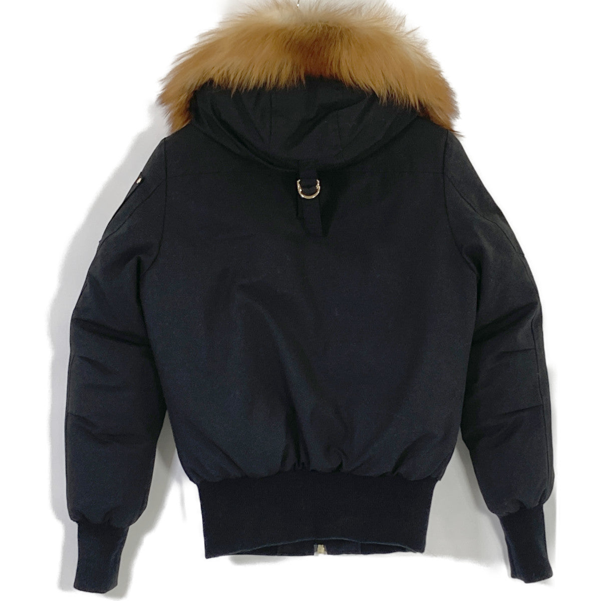 MOOSE KNUCKLES ムースナックルズ ブラック LITTLE RAPIDS BOMBER ファー付きフーデットダウンジャケット ジャケット