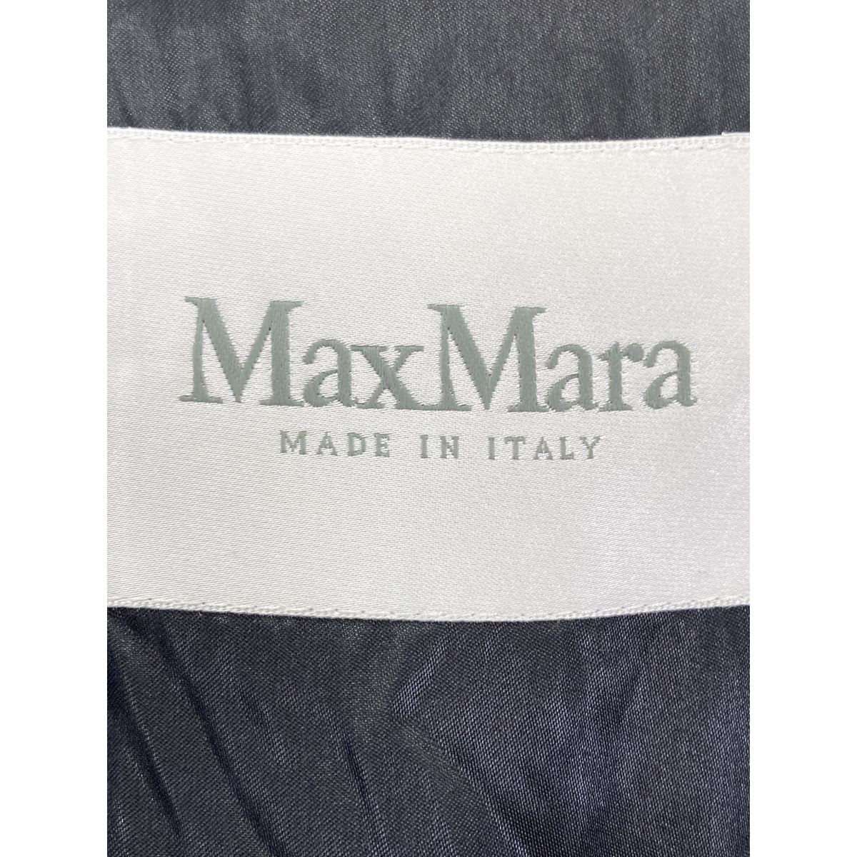 Max Mara Brown×Black Alpaca Wool Border Jaggy Coat Coat
