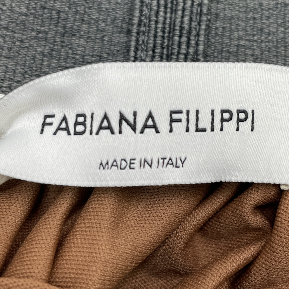 FABIANA FILIPPI ファビアーナフィリッピ GND222W416 ブラウン ポリエステル ミディアム プリーツスカート スカート