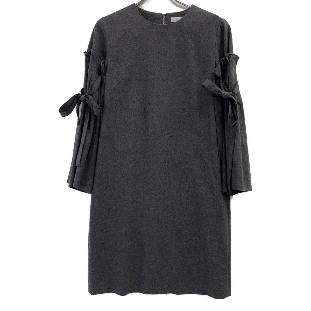 ADORE 【Beautiful condition】531-7240104 Light Flannel Ribbon Sleeve Dress 38