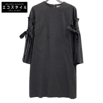 ADORE 【Beautiful condition】531-7240104 Light Flannel Ribbon Sleeve Dress 38