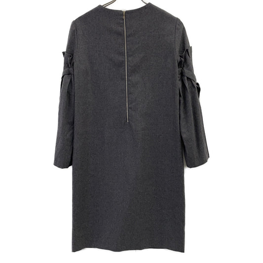 ADORE 【Beautiful condition】531-7240104 Light Flannel Ribbon Sleeve Dress 38