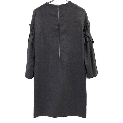 ADORE 【Beautiful condition】531-7240104 Light Flannel Ribbon Sleeve Dress 38