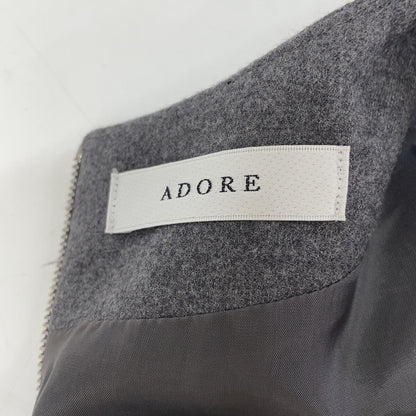 ADORE 【Beautiful condition】531-7240104 Light Flannel Ribbon Sleeve Dress 38