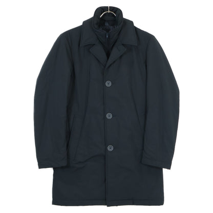 HERNO HERNO IM0155U-13275 navy HERNO TECH nylon layered stand-fall collar coat coat