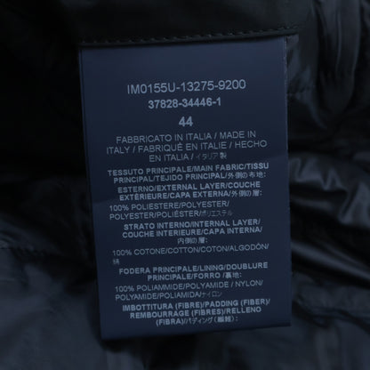 IM0155U-13275 Navy HERNO TECH Nylon Layered Stand Collar Coat for men