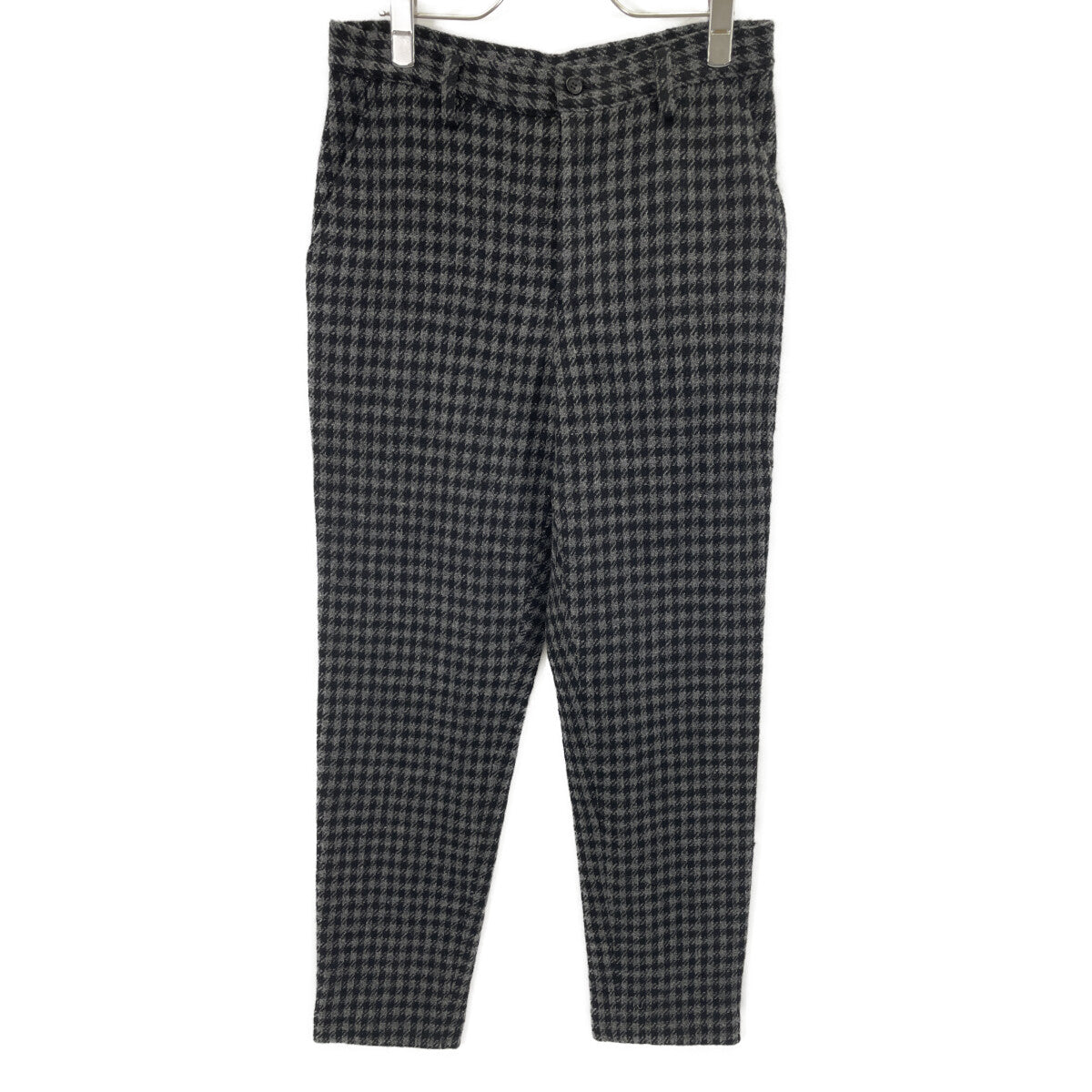 yohji yamamoto 【collections】24AW FO-P63-114 Gray SMALL HOUNDSTOOTH BASIC SLIM PANTS A Bottoms