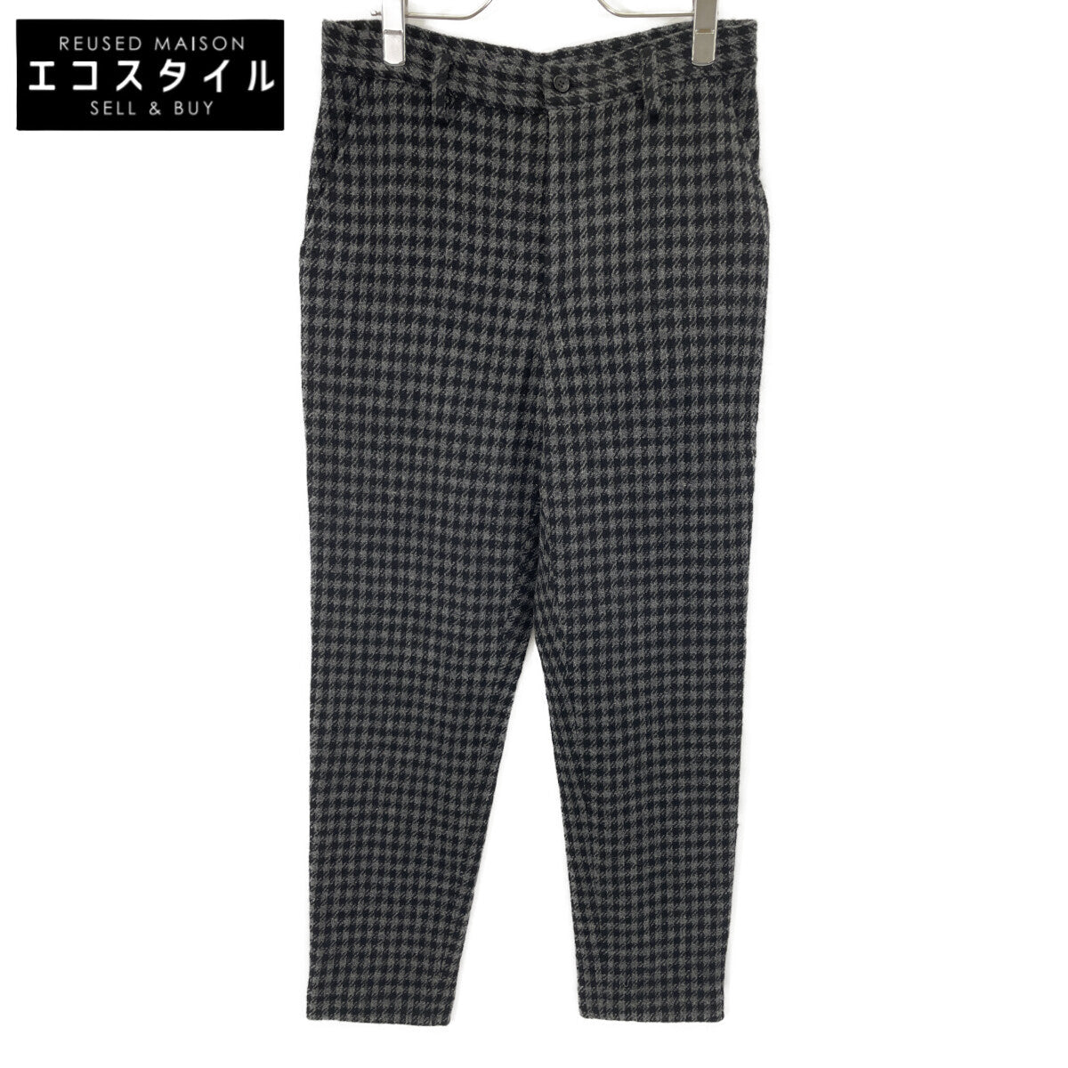 【collections】24AW FO-P63-114 灰色 小千鸟格 基础款修身长裤 A 下装 2 女士