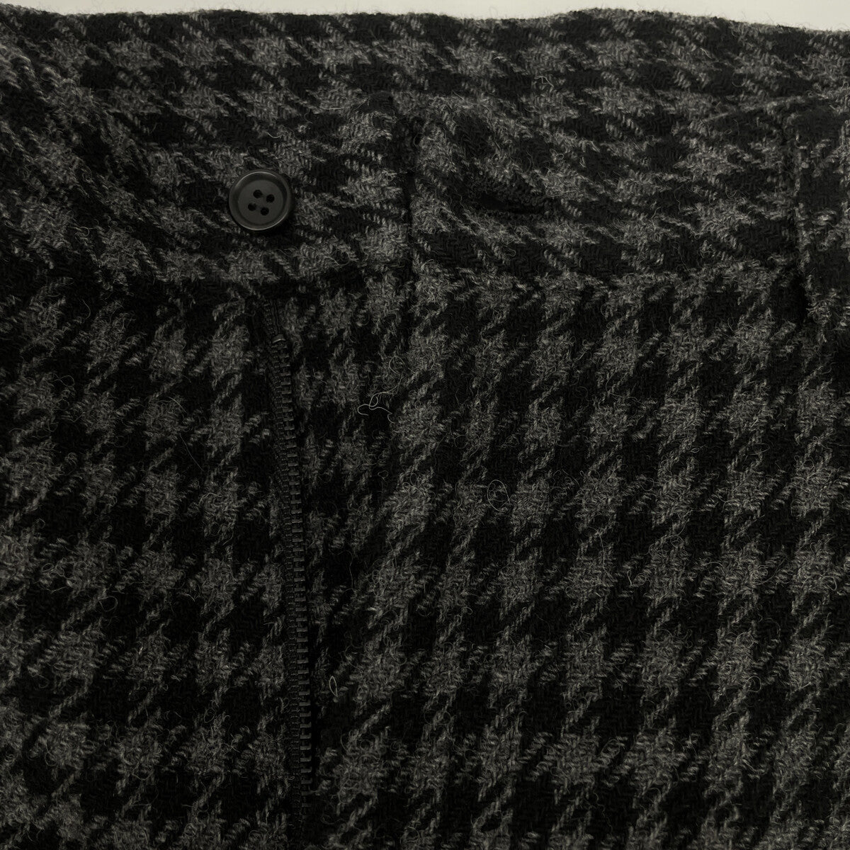 yohji yamamoto 【collections】24AW FO-P63-114 Gray SMALL HOUNDSTOOTH BASIC SLIM PANTS A Bottoms