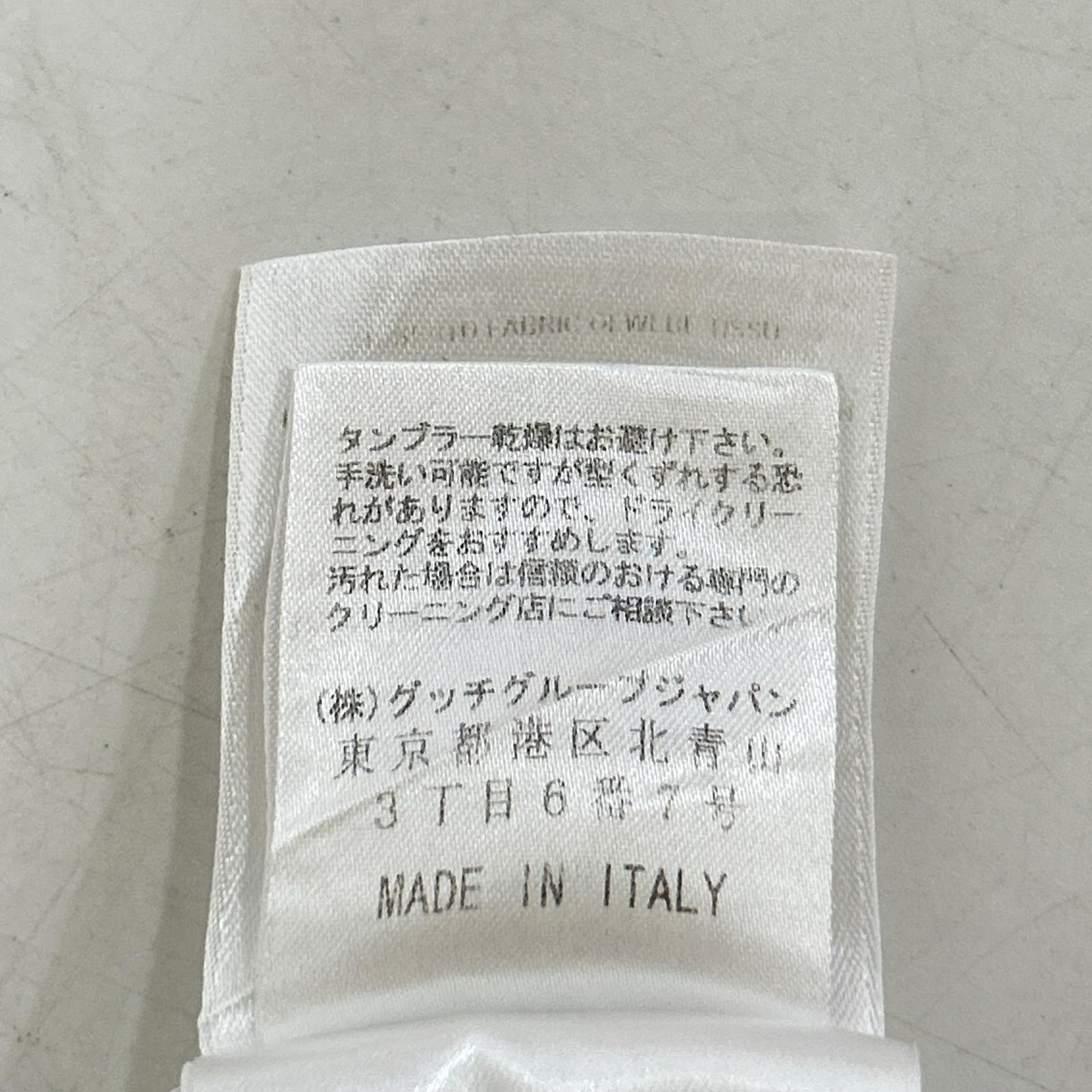 GUCCI グッチ 307666 ホワイト ロングスリーブレギュラーカラーボタンシャツ トップス