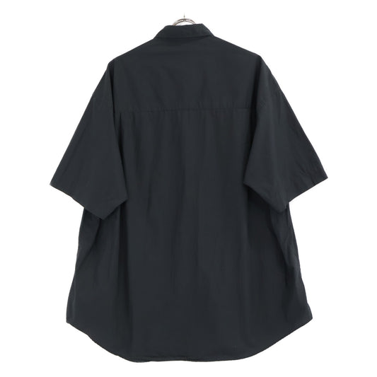 Graphpaper グラフペーパー GM242-50040B ブラック Broad S/S Oversized Regular Collar Shirt トップス