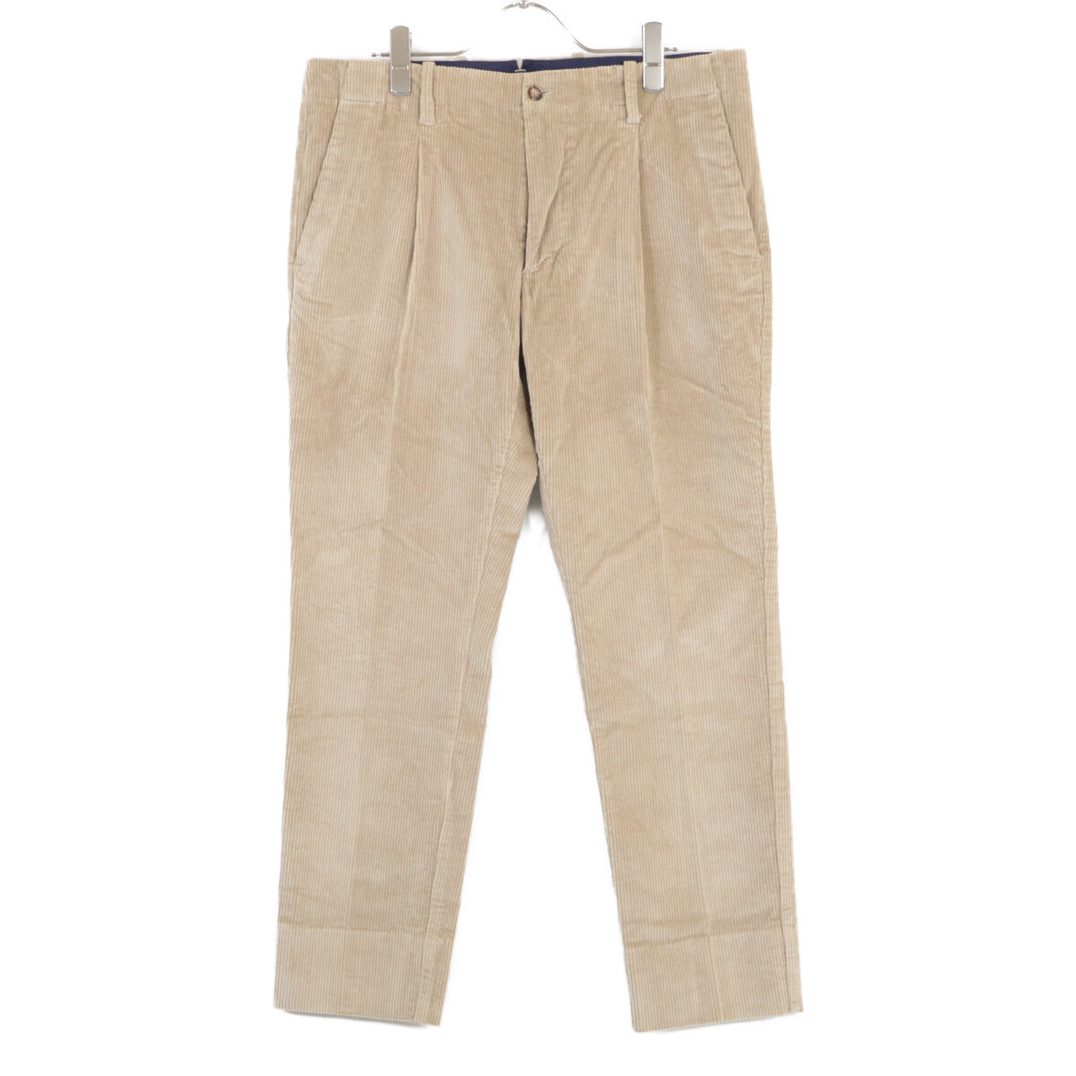 A3606 BEIGE CORDUROY VERDI TAPERED PANTS Bottoms 48 Men's