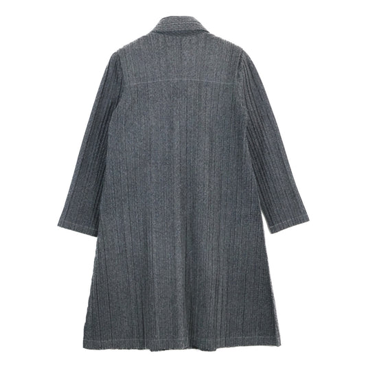 PLEATS PLEASE プリーツプリーズ PP13-JA642 グレー プリーツロングコート コート